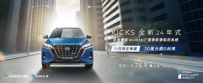 Nissan「24年式Kicks」升級標配360°環景　售價不變舊換新更優惠