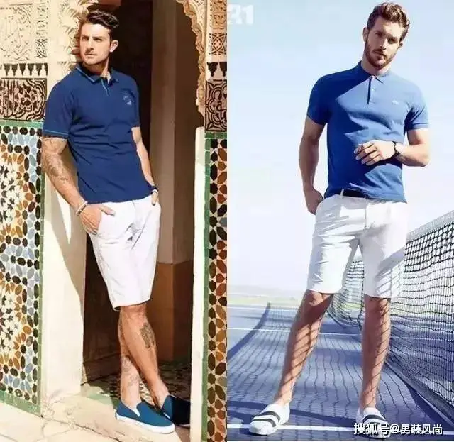 夏季都市男士短袖polo衫到底有多少種穿搭方法